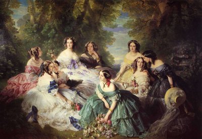 Eugenia, Imperatrice dei Francesi e le sue Dame da Franz Xaver Winterhalter